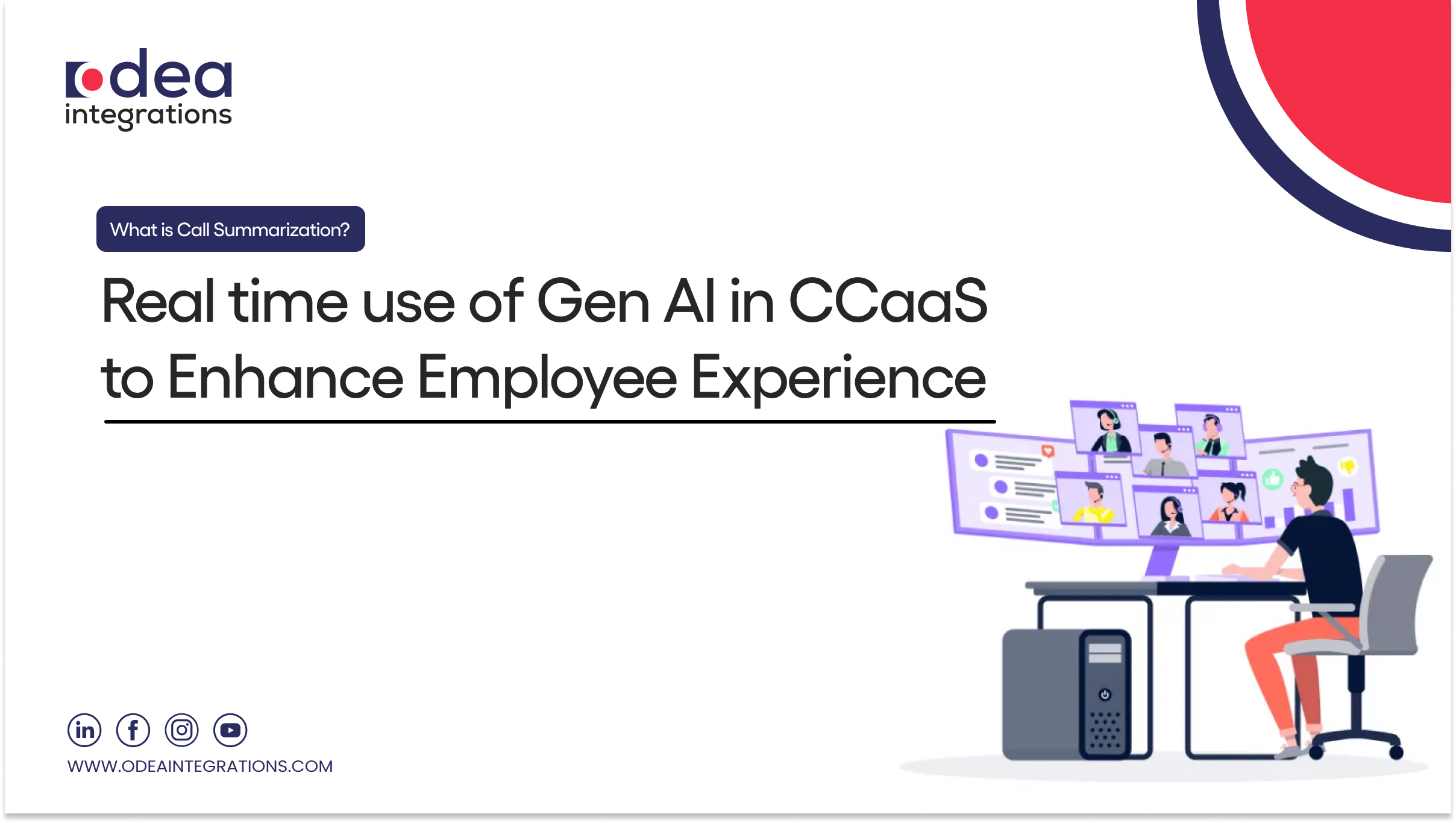 What is Call Summarization? Real-time use of Gen AI in CCaaS to Enhance Employee Experience 